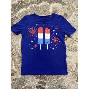 Little Sleepies Play Fourth 4th Of July Short Sleeve Size 5 Shirt Tee America
